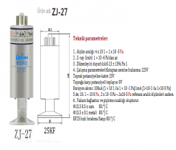 ZJ-27 25KF Ion vakum sensör